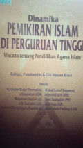 Dinamika pemikiran islam di perguruan tinggi